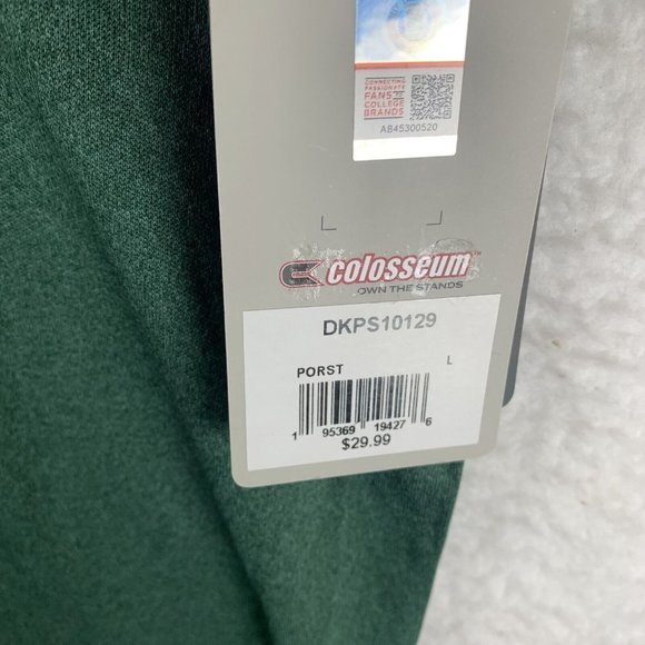 Colosseum‎ Polo Shirt Men's Large Green Polyester Portland State Vikings 7248 - Picture 5 of 8